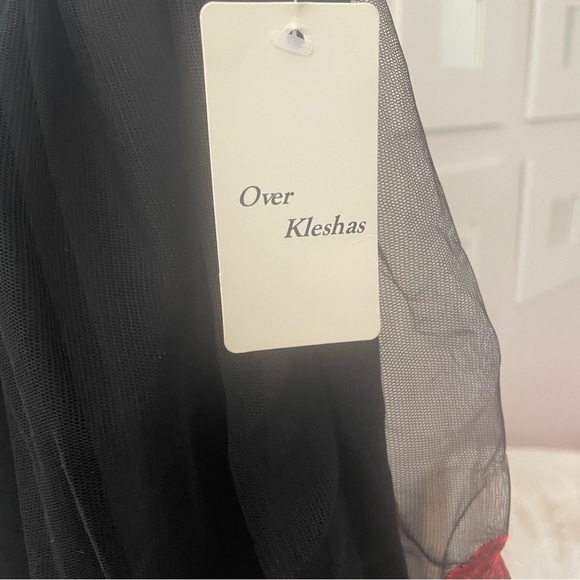 Over Kleshas Beautiful Floral Tulle Overlay Skirt - Picture 9 of 15